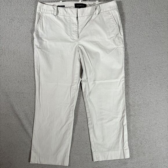 Talbots Signature Pants Women’s Size 4 Stone Flap Pockets Khaki Dress Pants - Picture 3 of 12